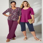 Stretch Cotton V-Neck Tee image number null