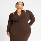 Maxi Dress With Halter Layer image number null