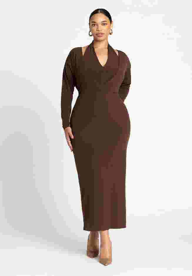Maxi Dress With Halter Layer image number 0