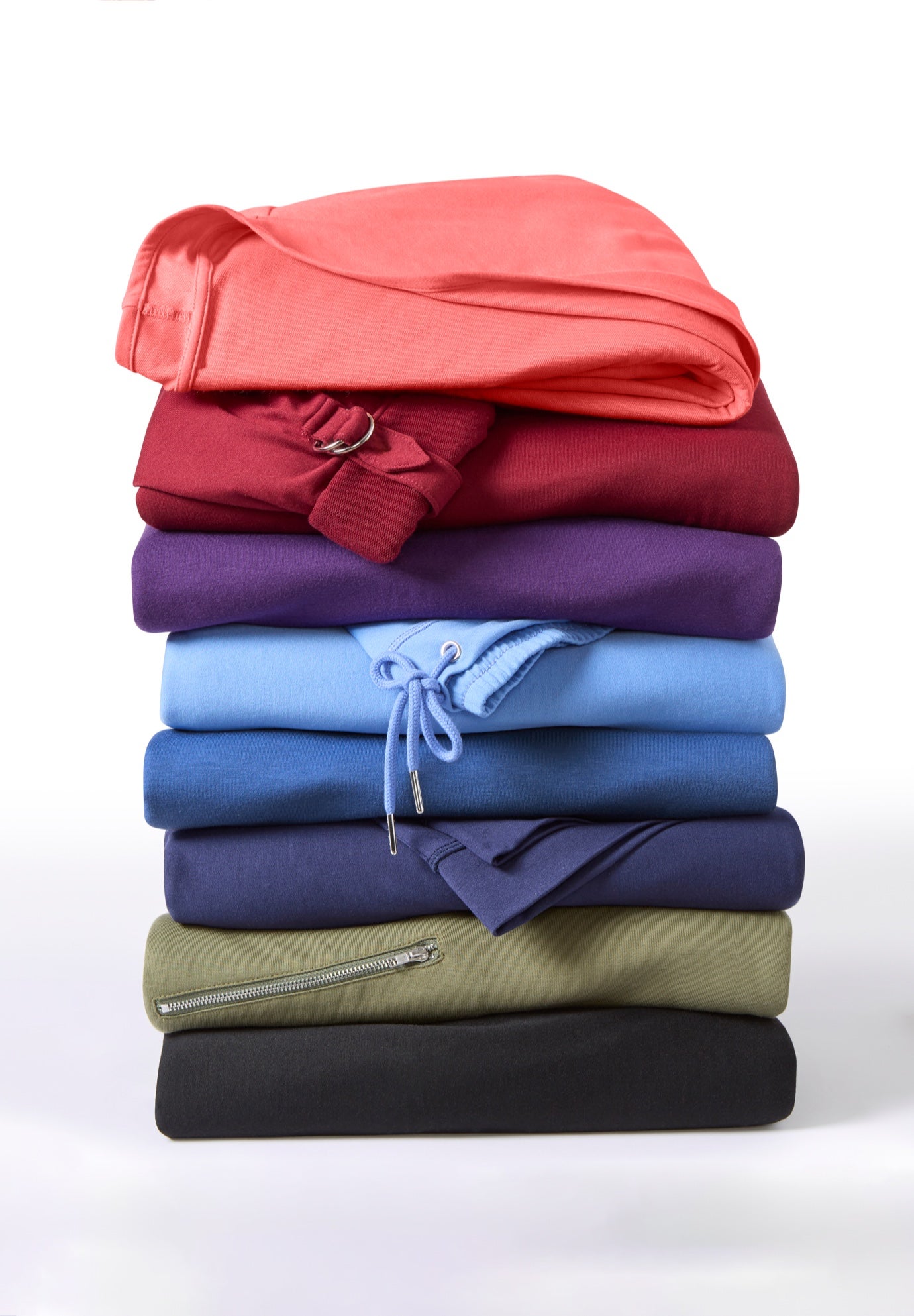 Cloud Knit French Terry Drape Front Cardigan image number 3