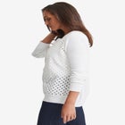 Fine Gauge Eyelet Cardigan image number null