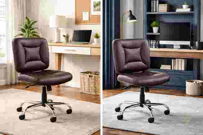 black office chair in office settings