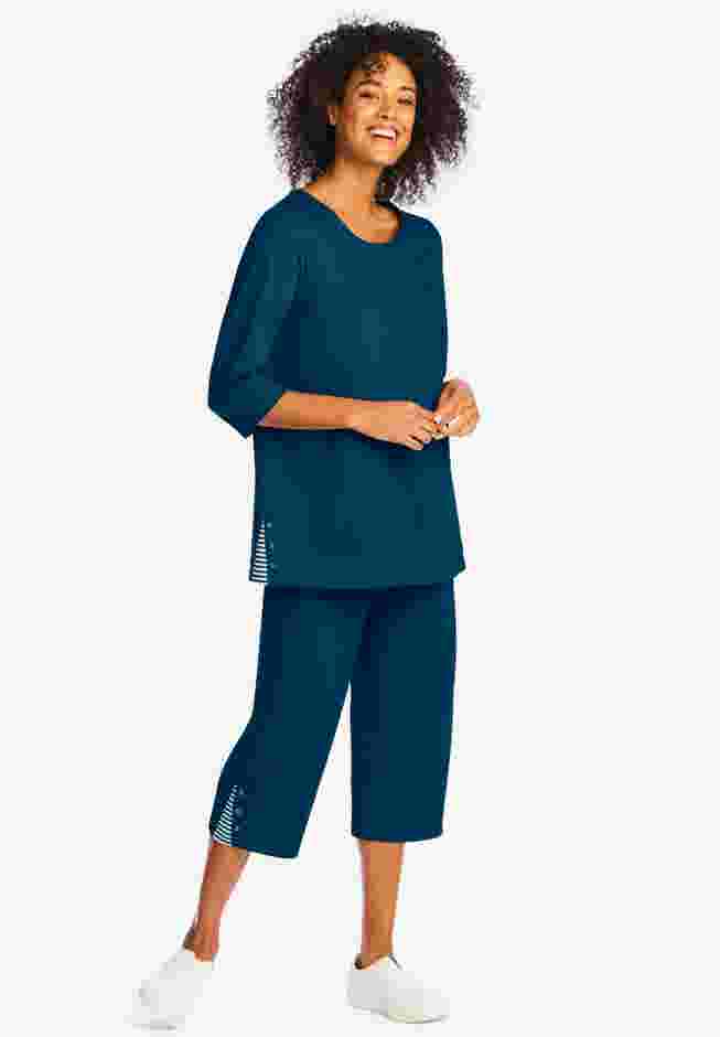 2-Piece Striped French Terry Set image number 0