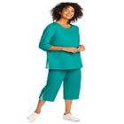 2-Piece Striped French Terry Set image number null