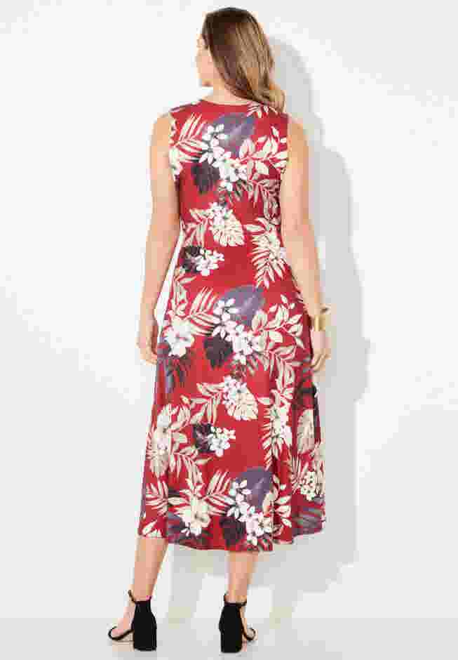 Effortless Faux Wrap Dress image number 1