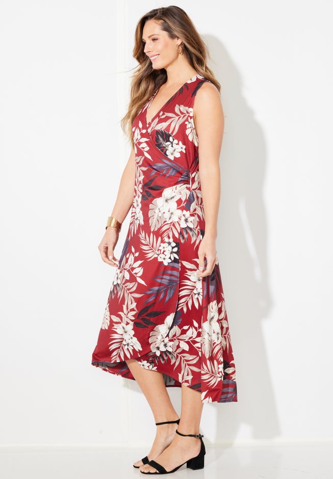 Effortless Faux Wrap Dress image number 2