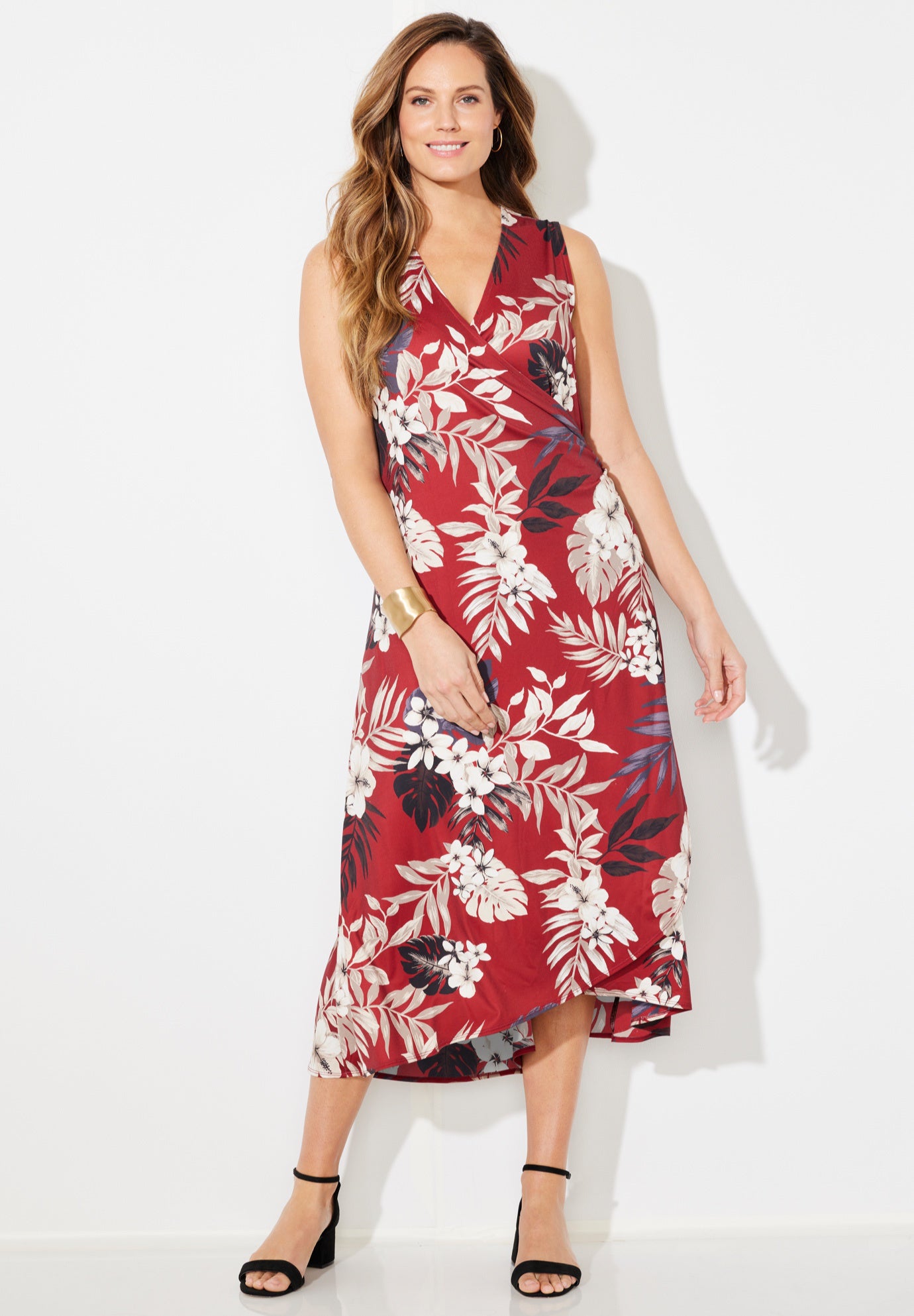 Effortless Faux Wrap Dress image number 0