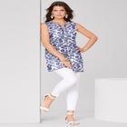 Sleeveless Floral Big Shirt image number null