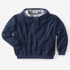 Velour Long-Sleeve Pullover Hoodie image number null