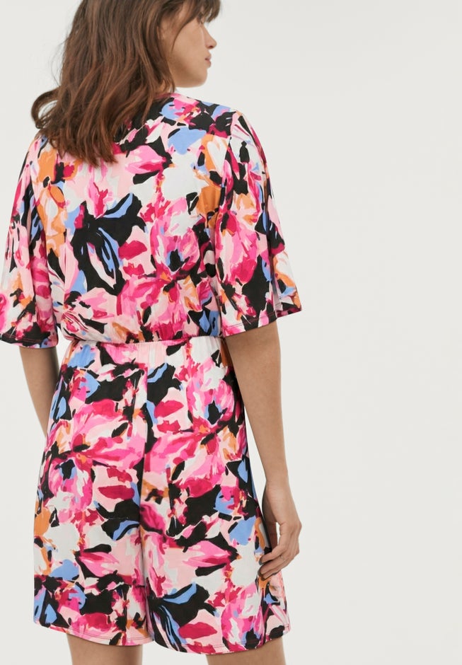 Flutter Sleeve Surplice Romper image number 1
