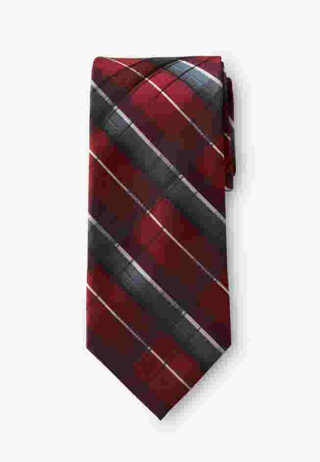 Extra Long Classic Plaid Tie image number 0