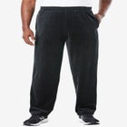 Velour Open-Bottom Sweatpants image number null