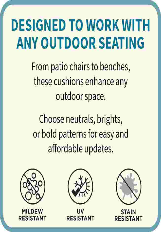 BH Outdoor Performance 2-Section Deep Seating Cushion image number 2