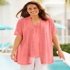 Lightweight Open Front Cardigan Sweater image number null