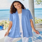 Lightweight Open Front Cardigan image number null