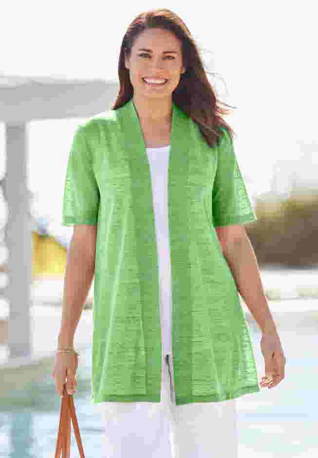 Lightweight Open Front Cardigan image number 0