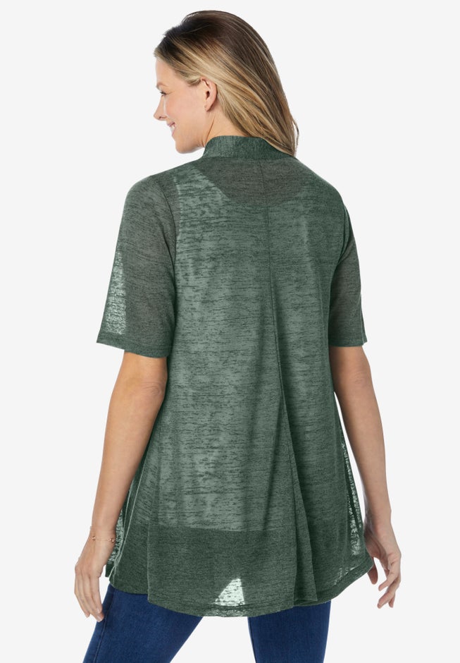 Lightweight Open Front Cardigan image number 1