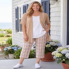 Lightweight Open Front Cardigan Sweater image number null