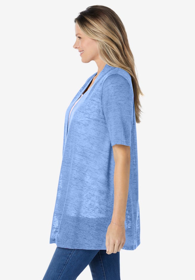 Lightweight Open Front Cardigan image number 2