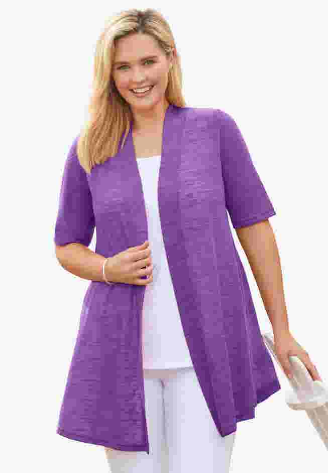Lightweight Open Front Cardigan image number 1