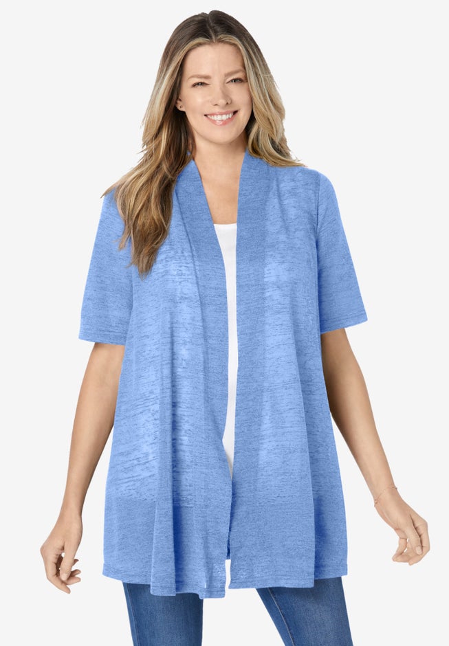 Lightweight Open Front Cardigan image number 3