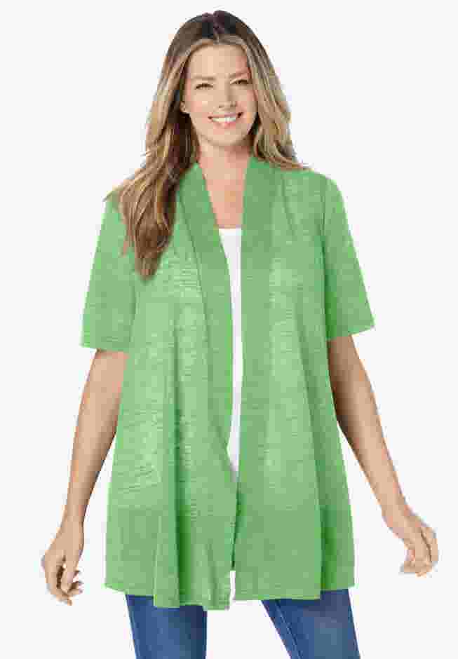 Lightweight Open Front Cardigan image number 2