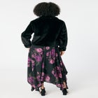 Plus Size Cropped Faux Fur Shrug image number null