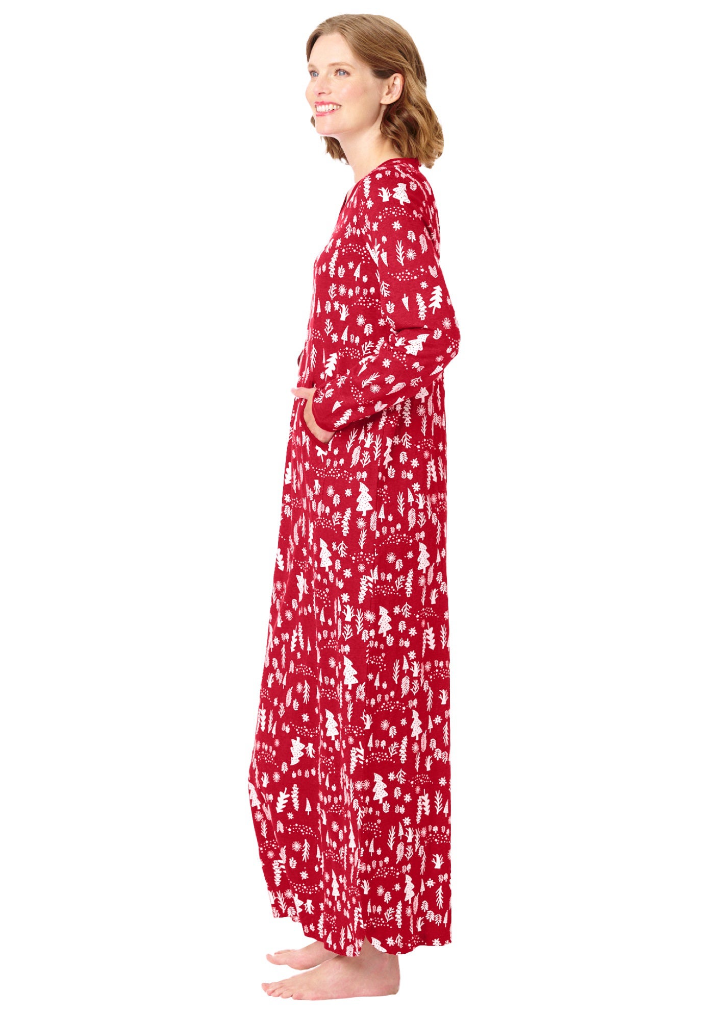 Long Printed Sleep Shirt image number 2