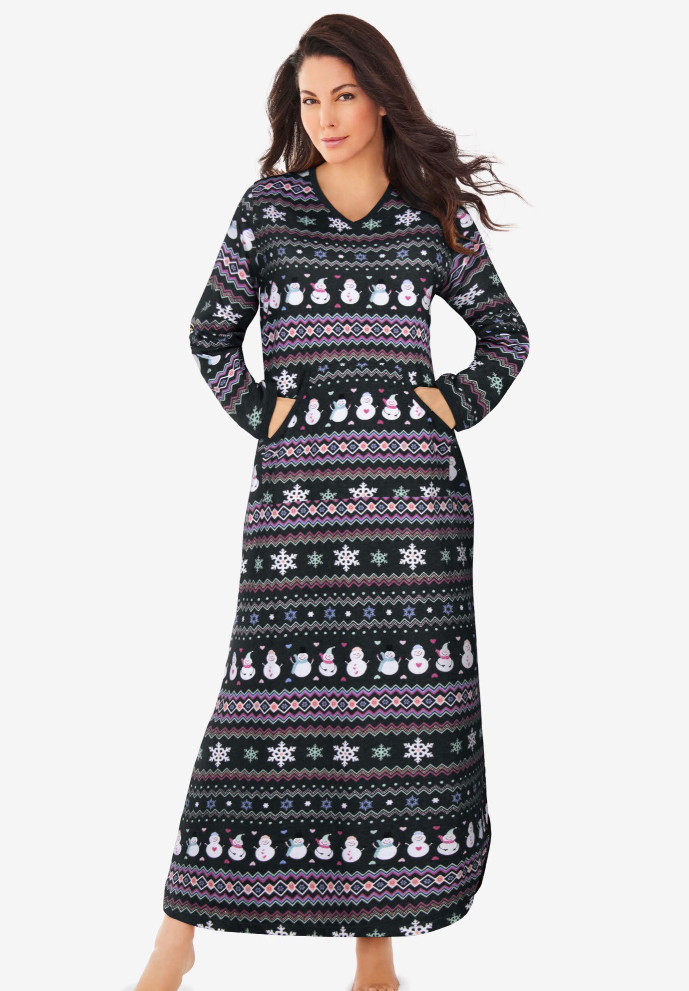 Long Printed Sleep Shirt image number 0