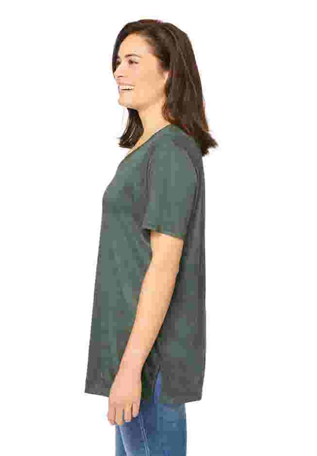 Faux Suede Tee image number 2