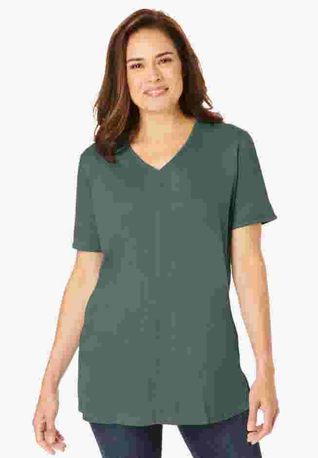 Faux Suede Tee image number 0