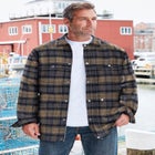 Flannel Full Zip Snap Closure Renegade Shirt Jacket image number null