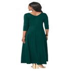 Double-V Maxi Dress image number null