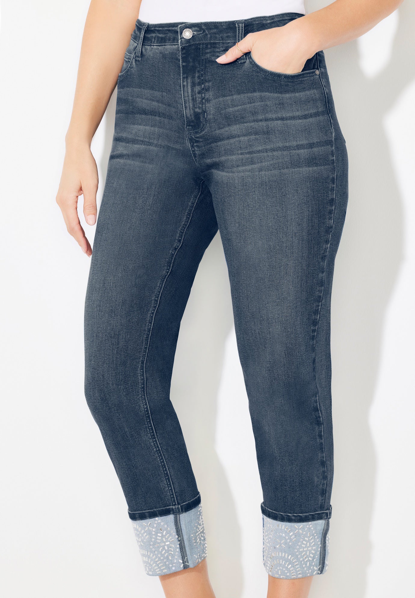 Shimmer Cuff Jean image number 3