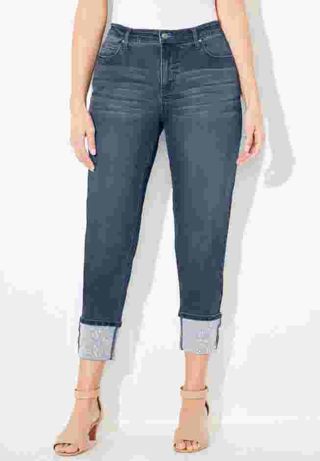 Shimmer Cuff Jean image number 0