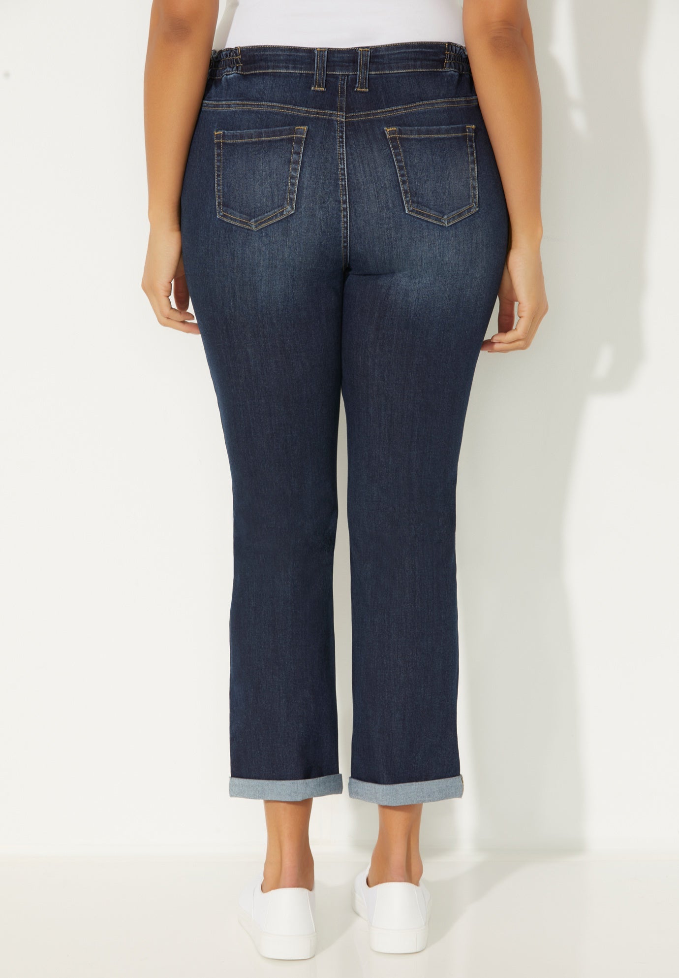 Girlfriend Roll Cuff Jean image number 1