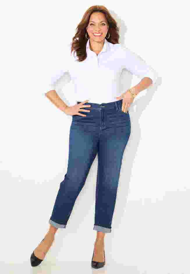 Girlfriend Roll Cuff Jean image number 0