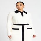 Henley Collared Sweater image number null