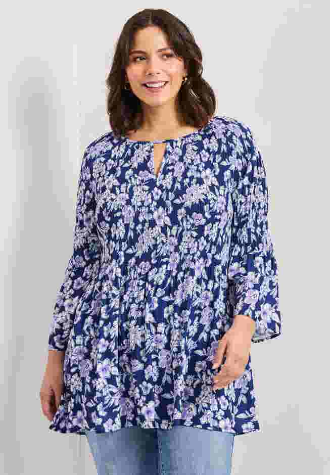 Keyhole Bell Sleeve Tunic image number 0