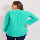 Roll Tab Pintuck Tunic image number null