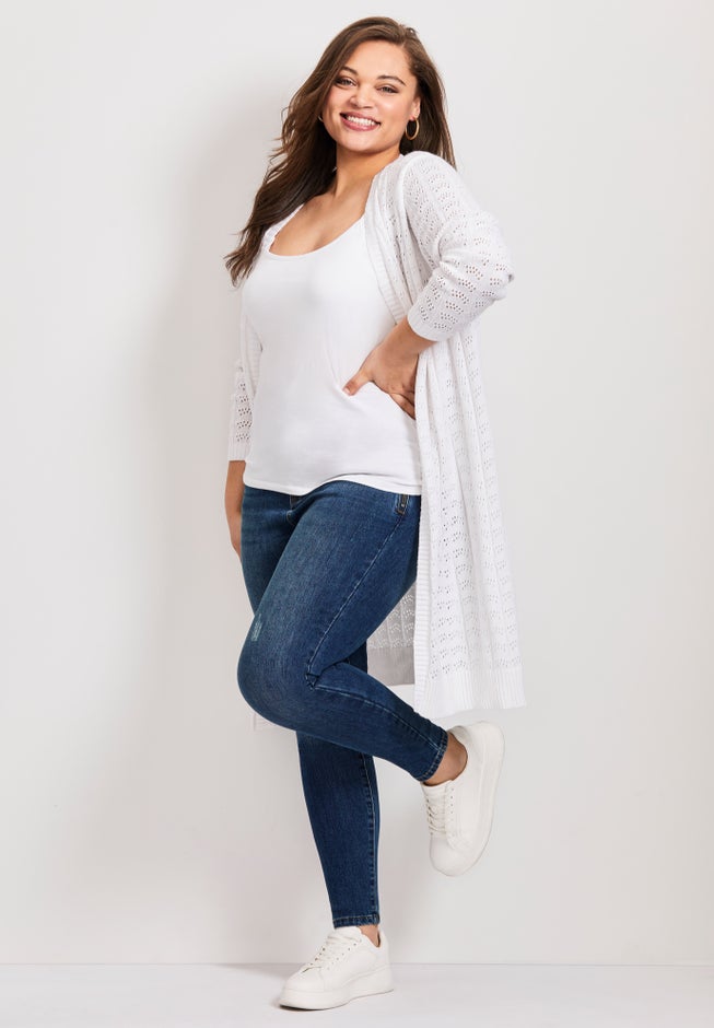 Pointelle Duster image number 3