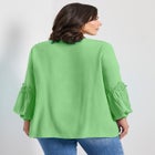 Crochet Lace Trim Top image number null