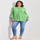 Crochet Lace Trim Top image number null