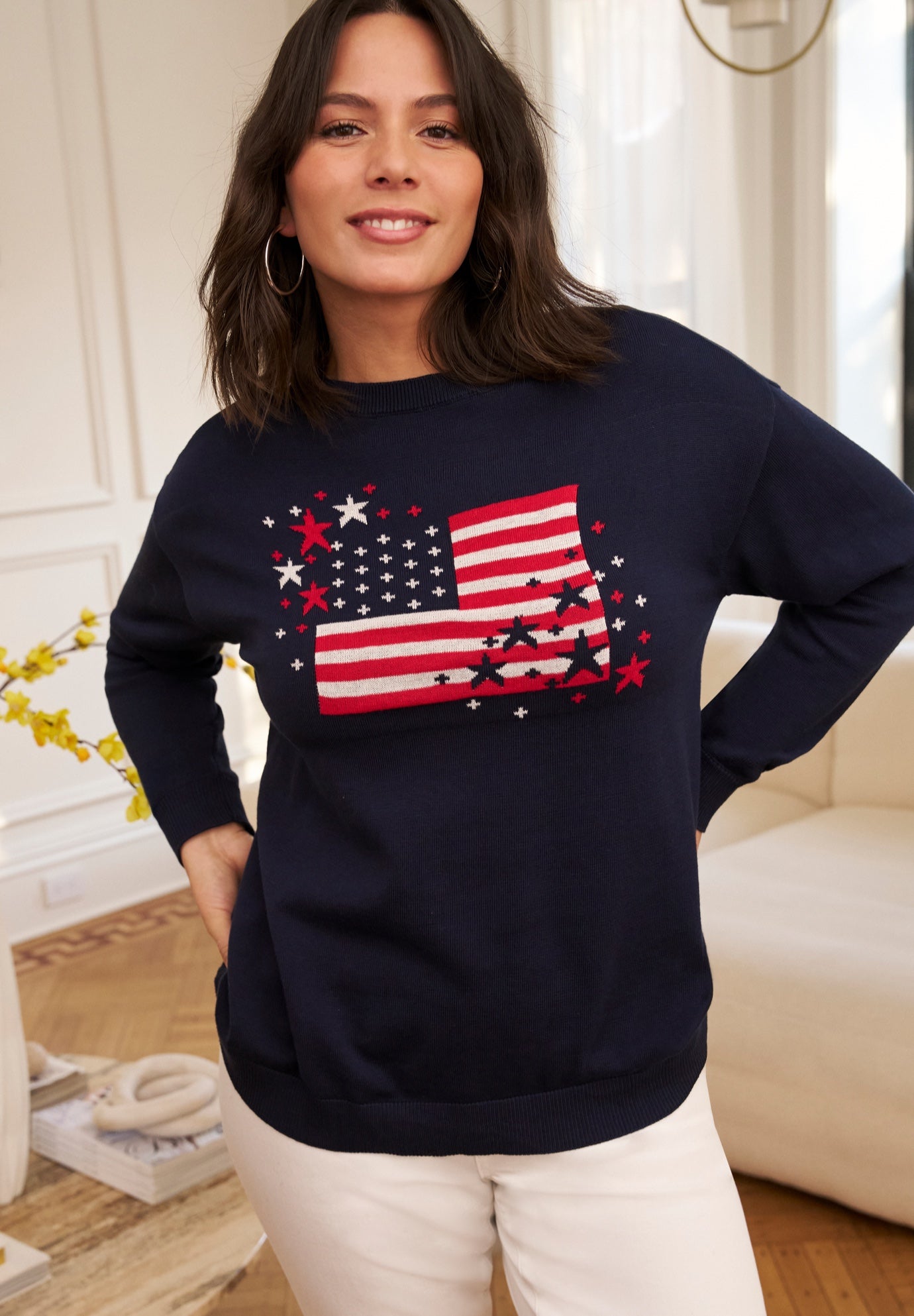 Americana Long Sleeve Crewneck image number 0