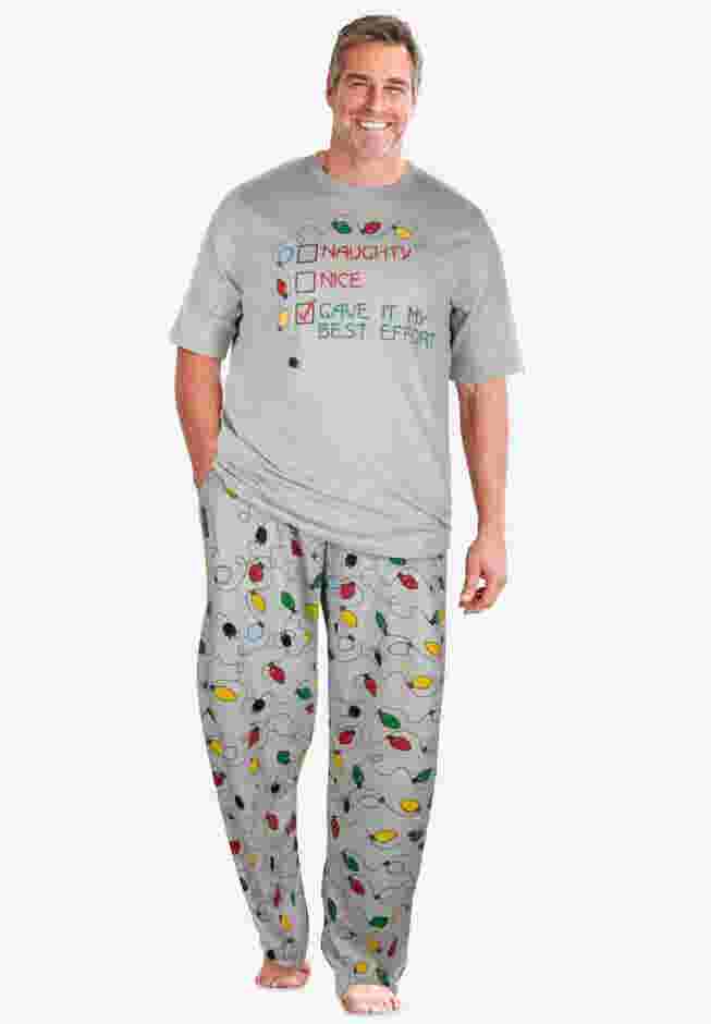 Lightweight Cotton Novelty PJ Set image number 0