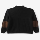 Patch Sweater with Mock Neck image number null