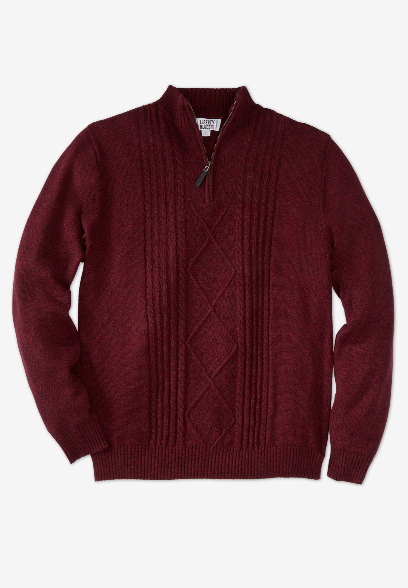 Shoreman’s Quarter Zip Cable Knit Sweater image number 0
