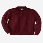 Shoreman’s Quarter Zip Cable Knit Sweater image number null