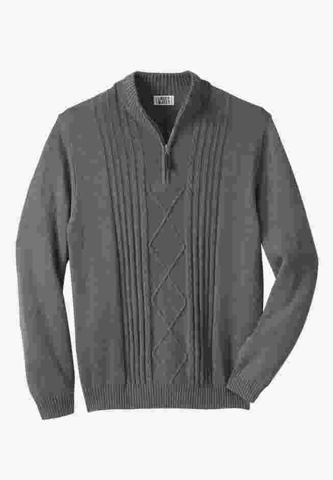 Shoreman’s Quarter Zip Cable Knit Sweater image number 0