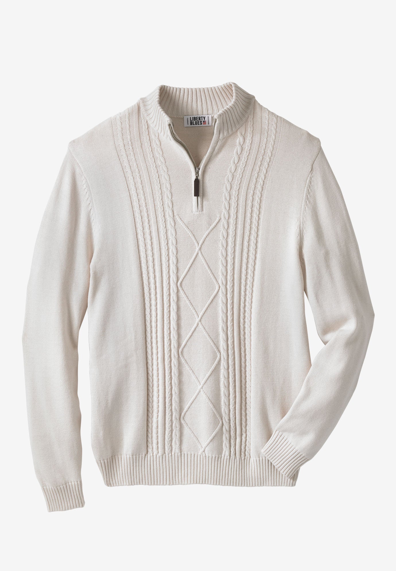 Shoreman’s Quarter Zip Cable Knit Sweater image number 0